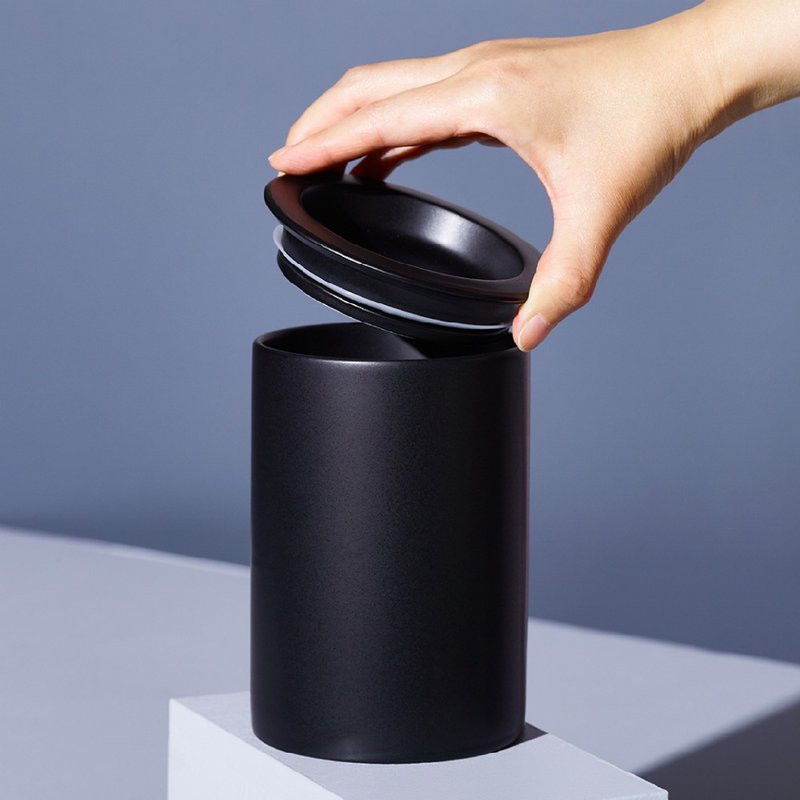 Cores 美浓烧储豆罐 | 密封罐 - 咖啡壶/周边 - 瓷 黑色