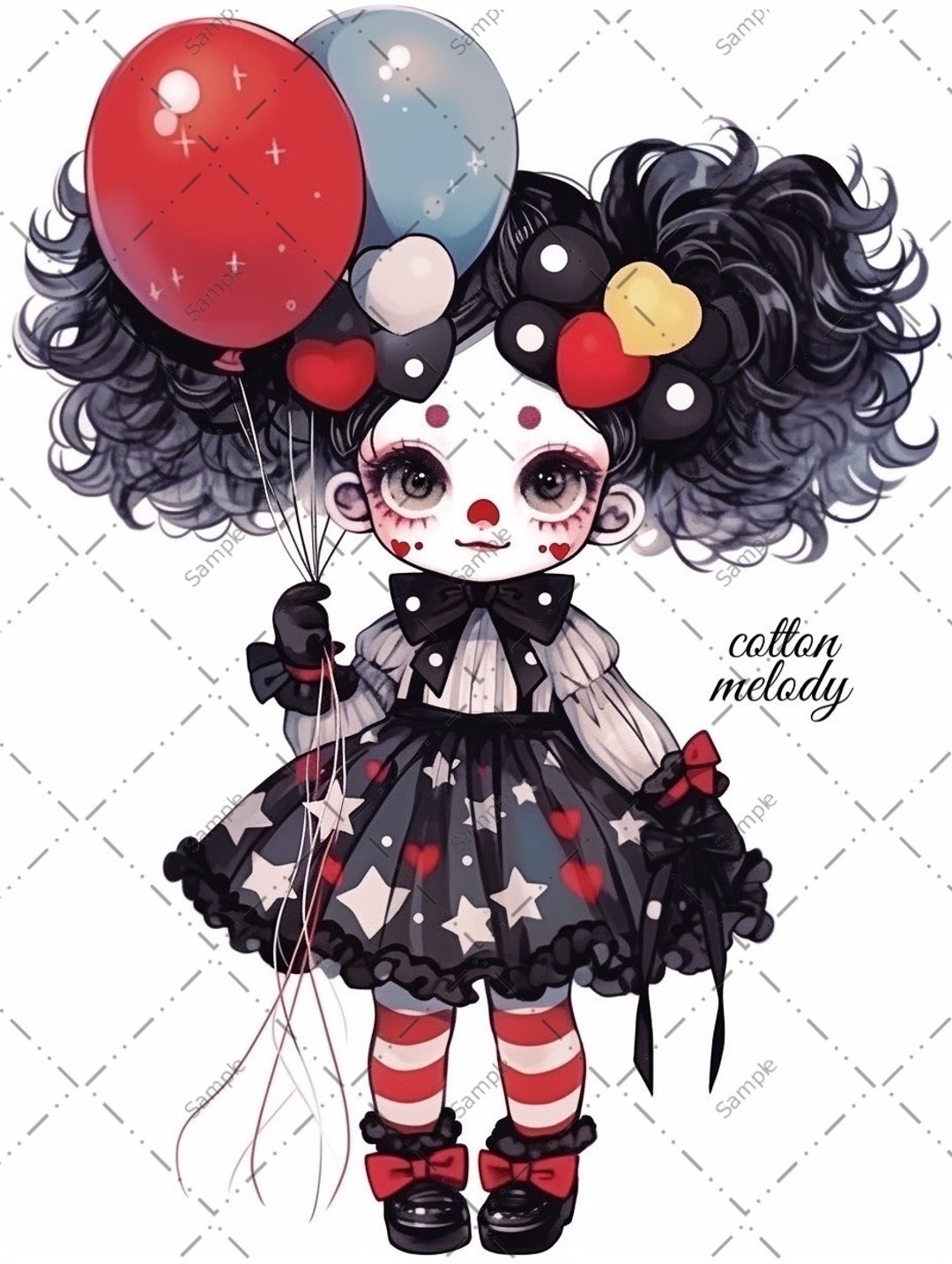 original sticker no.42B 人物贴纸 原创贴纸 人物贴纸 女孩贴纸 原创人物贴纸 - 贴纸 - 纸 