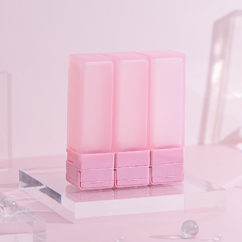 Suzzi 积木旅行分装瓶 京都粉L 100ml-三件旅行组 - 收纳用品 - 硅胶 粉红色