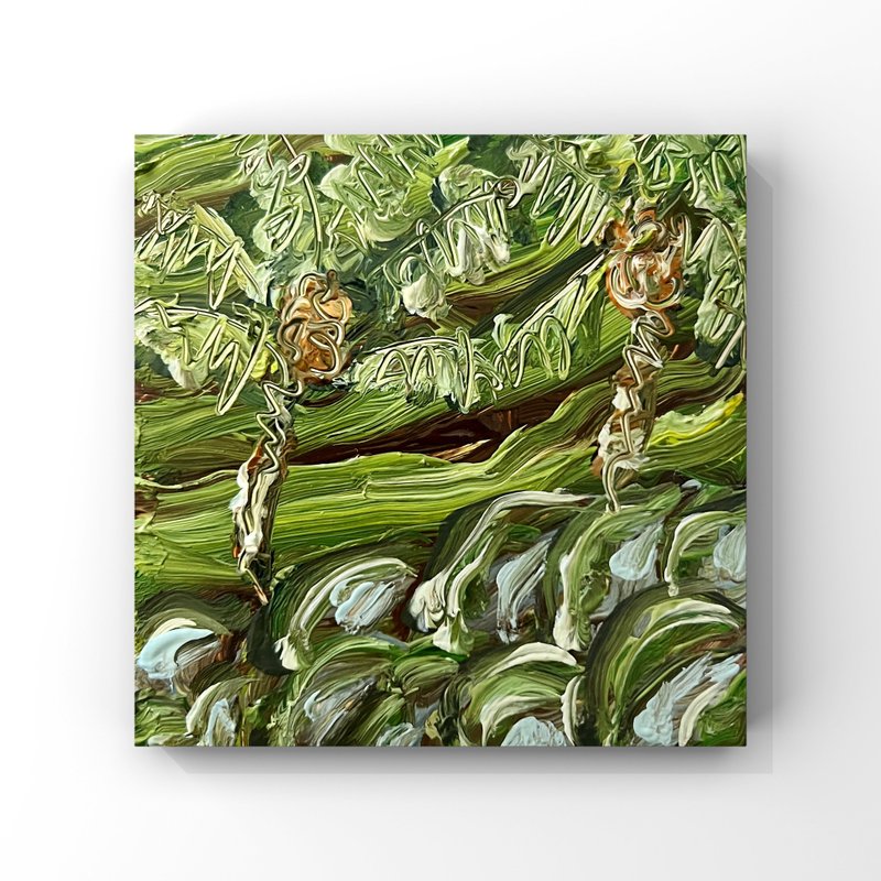 峇里岛绘画峇里岛稻田艺术绿化装饰梯田亚洲风景 - 海报/装饰画/版画 - 其他材质 绿色