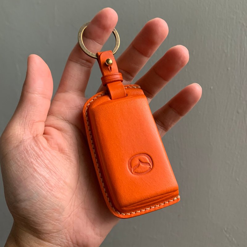 Mazda 侧开款钥匙皮套 buttero mazda3 mazda6 CX3 CX30 CX5 CX9 - 钥匙链/钥匙包 - 真皮 黄色