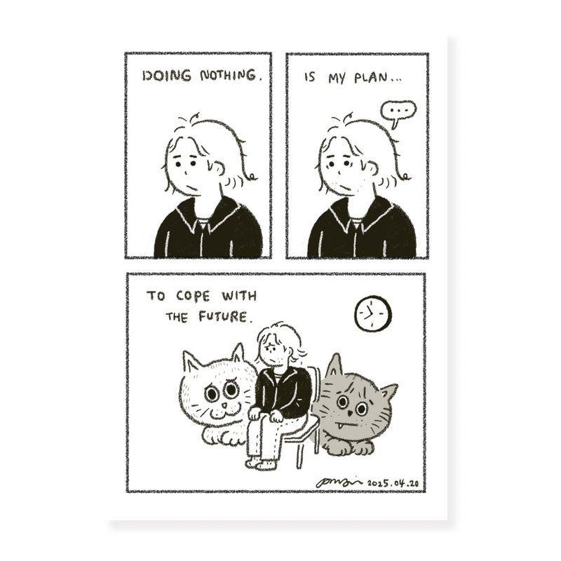 【定制】 NO FUTURE 漫画风似颜绘 黑色幽默风格插画 - 电子手绘真人画像/绘画/插画 - 其他材质 