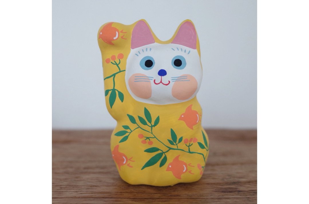 Lucky Cat Plover pattern right hand beckoning - 玩偶/公仔 - 纸 