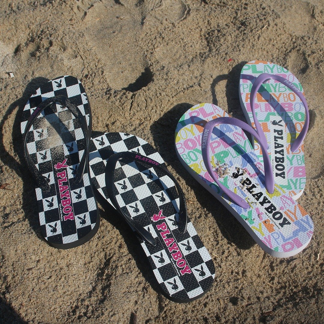 Hate Monday'' X PLAYBOY - SLIPPERS拖鞋(PBHM-SS23A17) - 拖鞋 - 塑料 银色