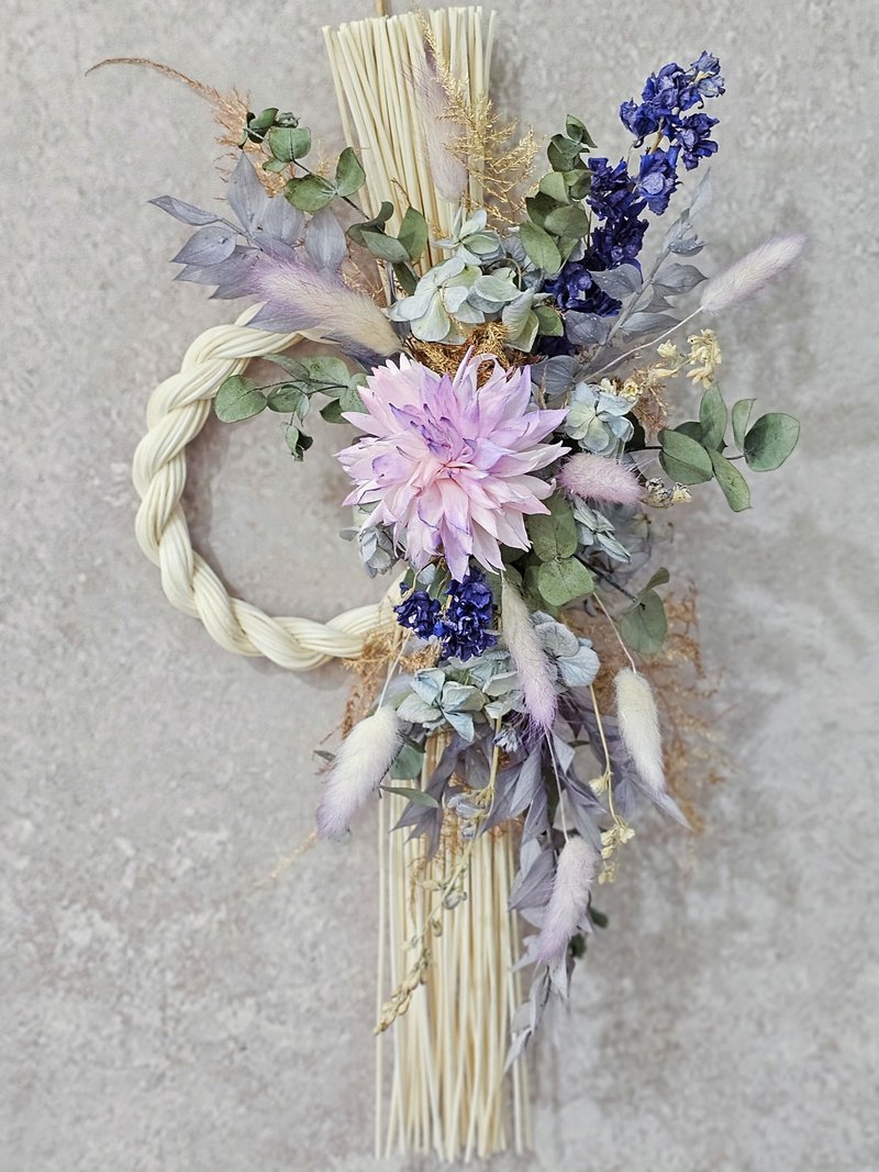 日式注连绳 干燥花紫 现货/快速出货 - 干燥花/捧花 - 植物．花 紫色