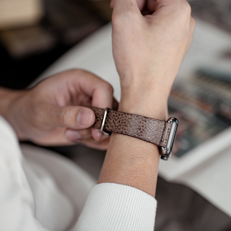 限量特优惠价格 | Apple watch 手工真皮表带 (已预制-中码) - 表带 - 真皮 