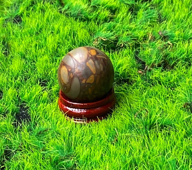 能量摆饰-开运灵石 天然女娲石球 净化磁场 快速出货 - 摆饰 - 玉石 多色