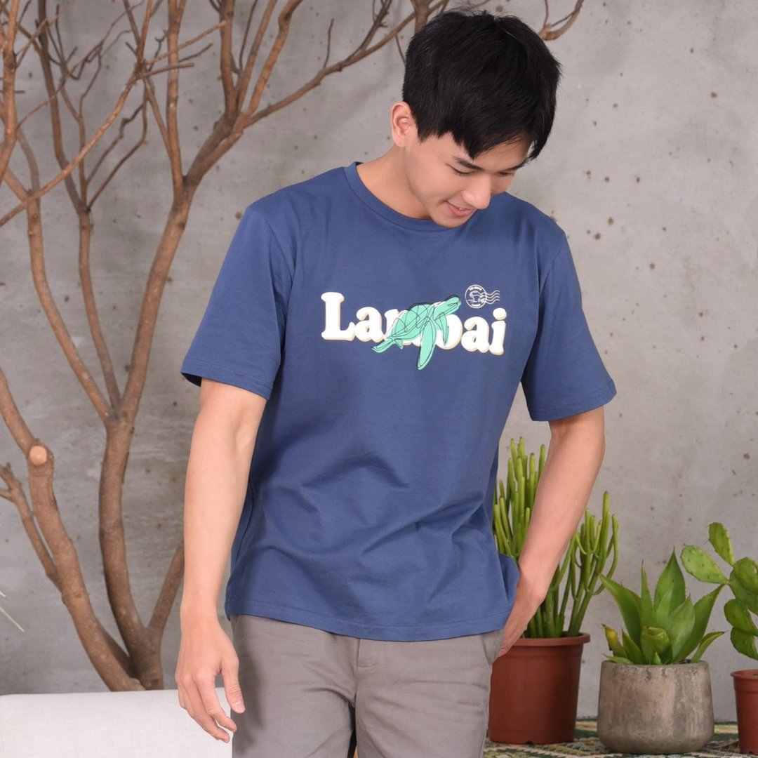 【台湾跳岛系列Tee】小琉球海龟共游。中磅细纤纯棉。透气舒适版 - 男装上衣/T 恤 - 棉 