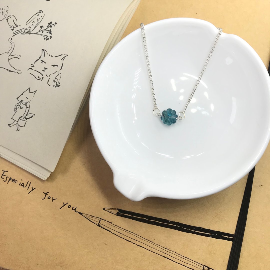 上杉采花定制礼品/碧绿幸运草萤石手链 - 手链/手环 - 宝石 绿色
