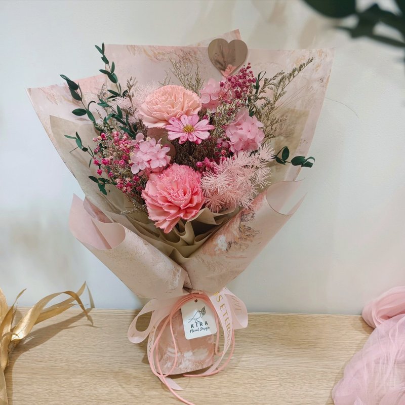 母亲节限定 about love香氛康乃馨花束/中款/母亲节花束/香氛花 - 干燥花/捧花 - 植物．花 红色