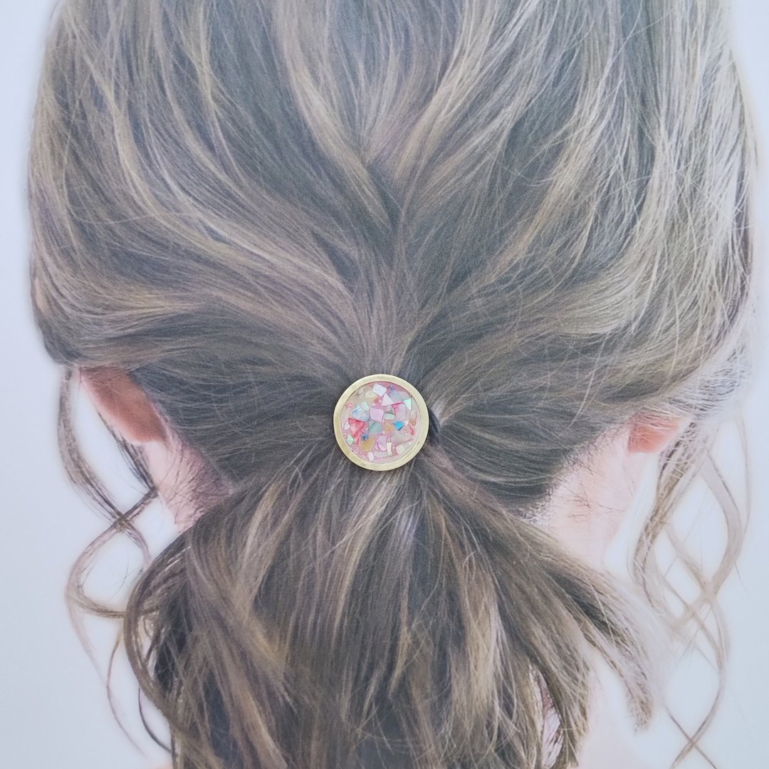 Colorful shell hair rubber - 发饰 - 贝壳 多色