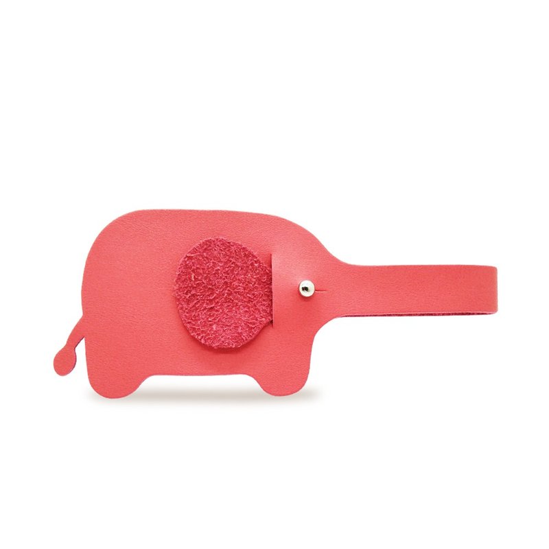 Worpi 象形状红色行李吊牌 - 行李吊牌 - 人造皮革 红色