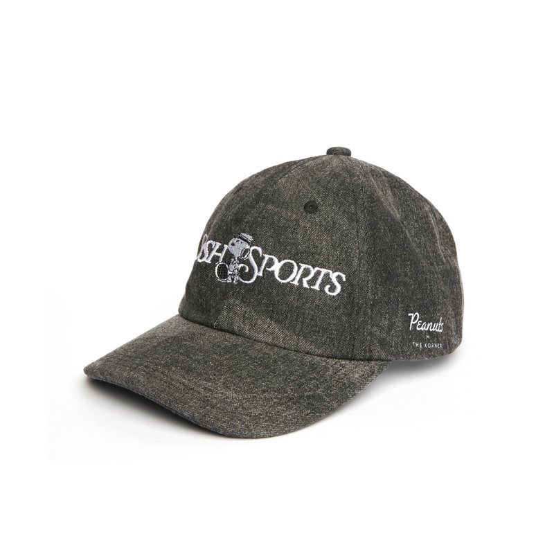 Snoopy Posh Sports Cap - 史努比鸭舌帽 (灰色) - 帽子 - 棉．麻 蓝色