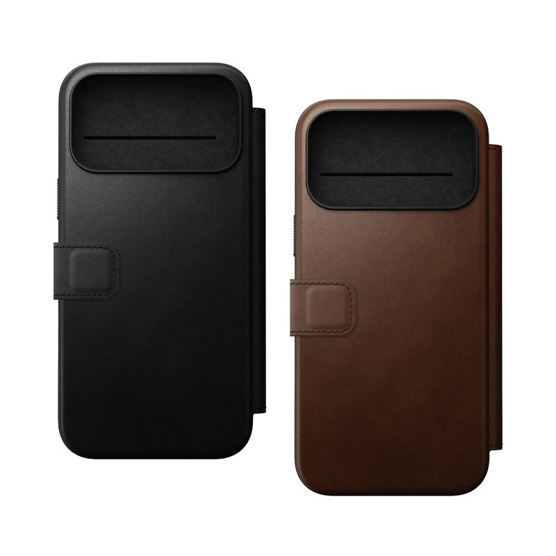 NOMAD iPhone 17 Pro Max Modern 全真皮保护套 (NOMAD) - 手机壳/手机套 - 真皮 咖啡色