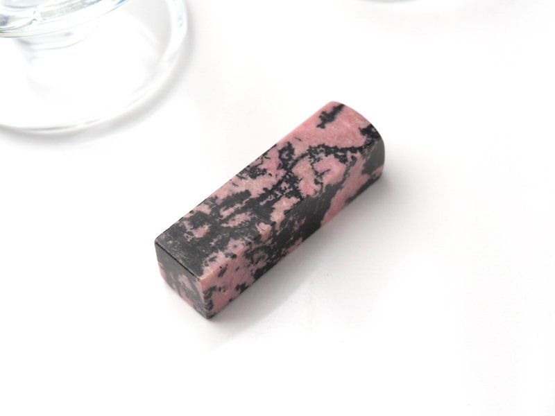 玫瑰石印章 | 开运印章 | 个人印鉴章 - 印章/印台 - 玉石 粉红色