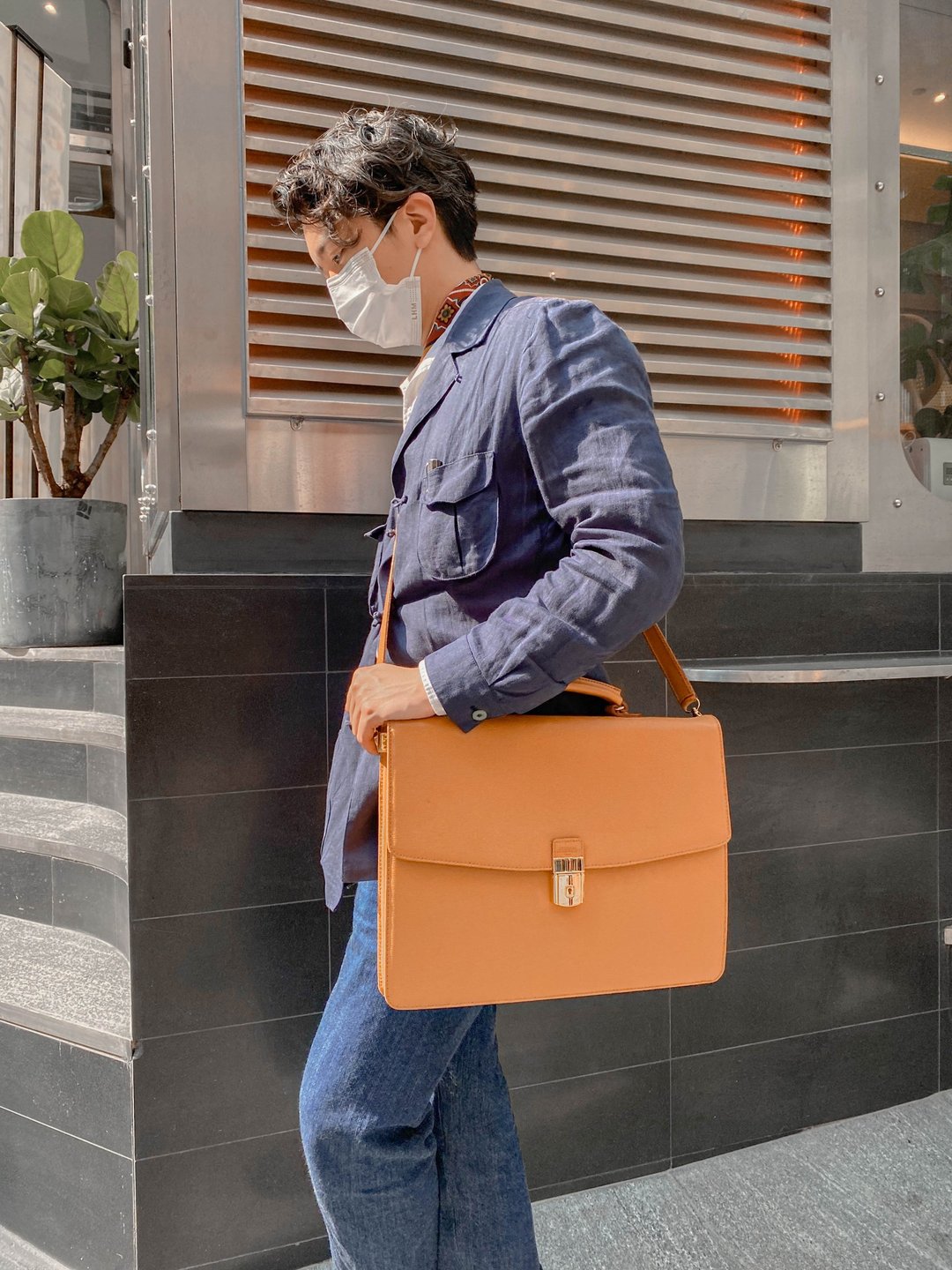 中古Givenchy│啡色公文包│手提包│医生包│古着│男友礼物 - 公文包/医生包 - 真皮 咖啡色