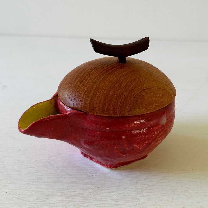 迷你片口红 - 碗 - 陶 红色