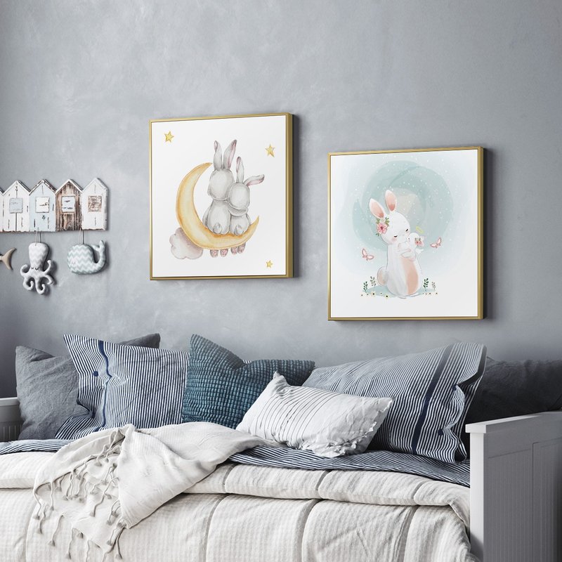 【联画优惠组合】最好的陪伴联画组合/卧室装饰画/儿童房摆设 - 海报/装饰画/版画 - 其他材质 卡其色