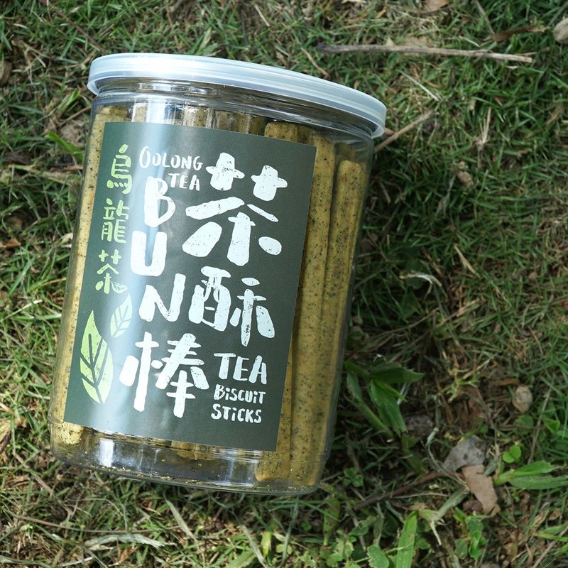 乌龙茶茶酥BUN棒/茶叶牛奶棒/茶酥饼干棒 - 零食/点心 - 塑料 绿色