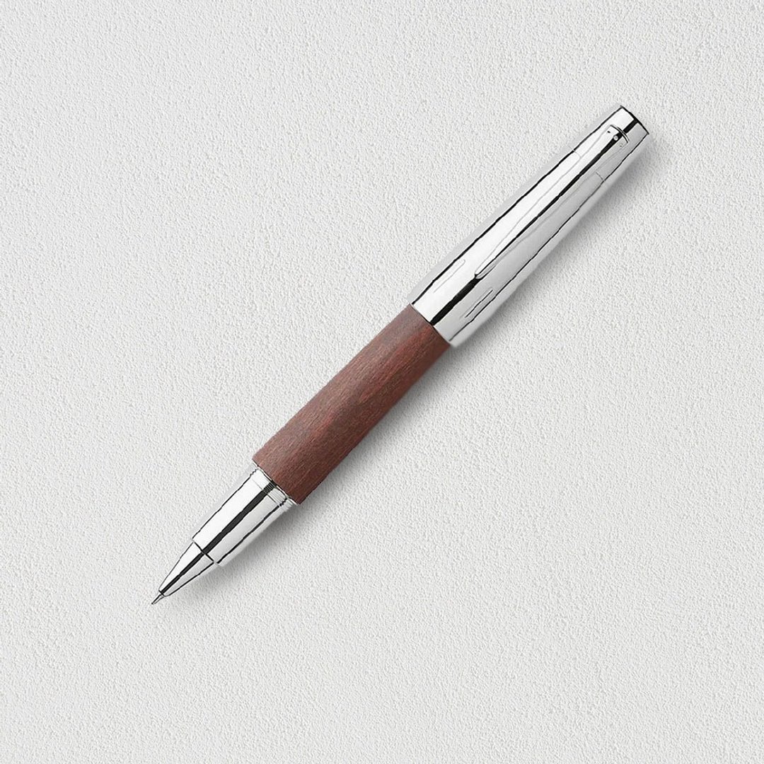 【Faber-Castell】E-MOTION 梨木钢珠笔 深褐色 免费刻字 - 钢珠笔 - 木头 咖啡色
