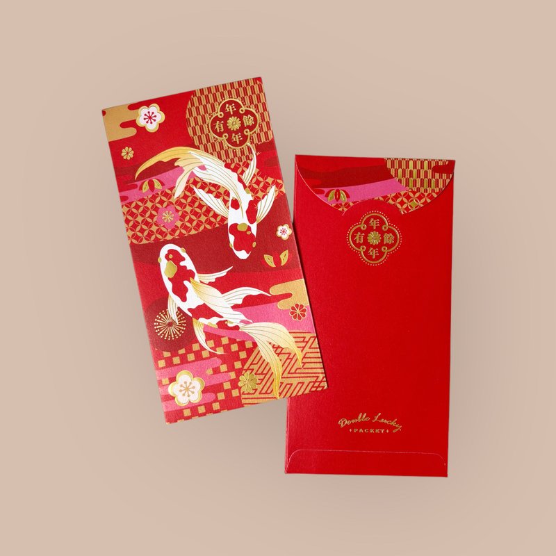 SRP016 仙鱼瀛年/ 红包 / 10入 - 红包/春联 - 纸 红色