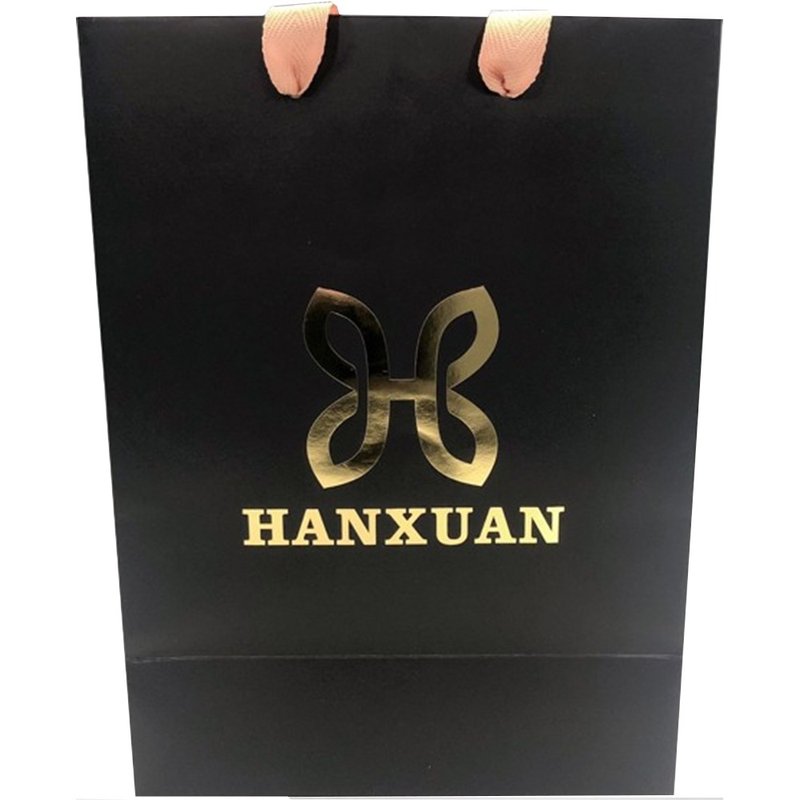 HANXUAN烫金手提纸袋 - 包装材料 - 纸 黑色