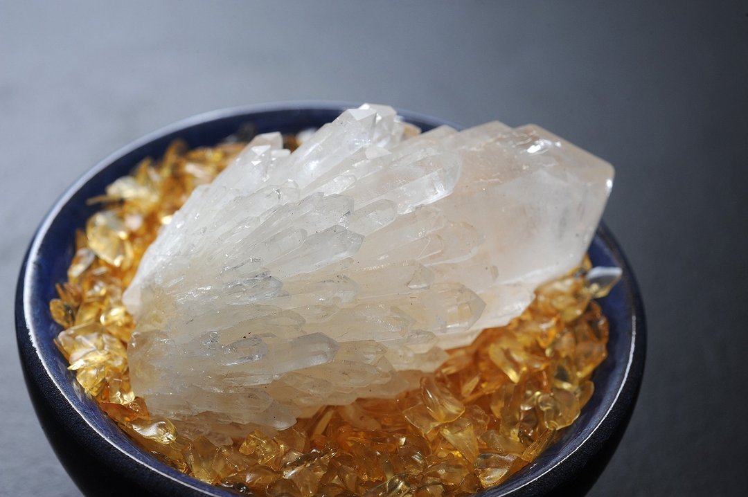天然白水晶菠萝晶簇 矿石/水晶/灵修/开运/招财/破煞/防小人B3 - 摆饰 - 水晶 