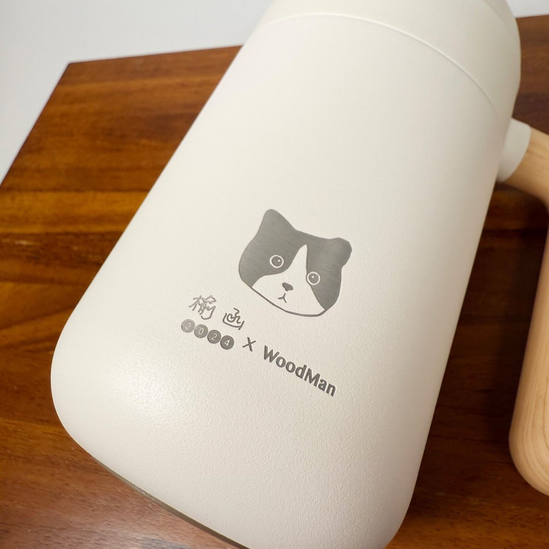 仿木柄保温马克杯 不锈钢保温杯 可定制化刻字 象牙白 460ml 谢师礼 - 保温瓶/保温杯 - 不锈钢 
