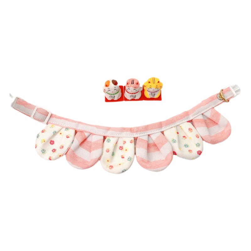 MaoFenBiBi 小仙女 - 改版款 - 立体花瓣项圈 & 手工项圈 - 项圈/牵绳 - 棉．麻 