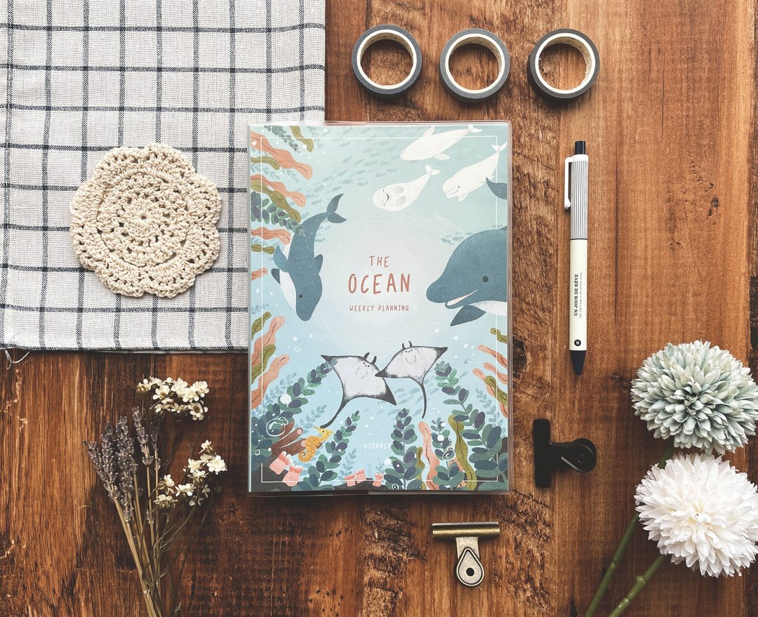 Dimanche 迪梦奇 The Ocean 周计划日志 v.2 碧海绿 - 笔记本/手帐 - 纸 绿色