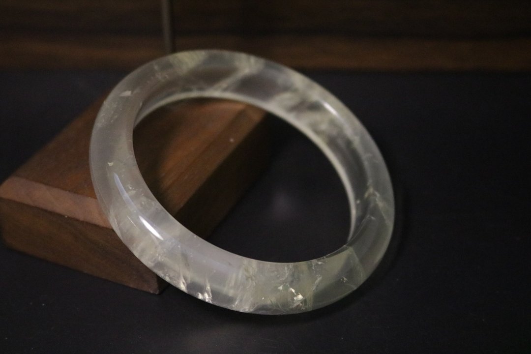 柠檬黄水晶手镯玉石镯子天然石礼盒装 - 手链/手环 - 半宝石 黄色