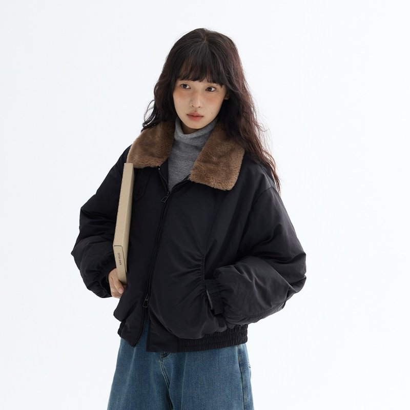 毛领夹克羽绒服|外套|两色|冬款|Sora-1714 - 女装休闲/机能外套 - 尼龙 多色