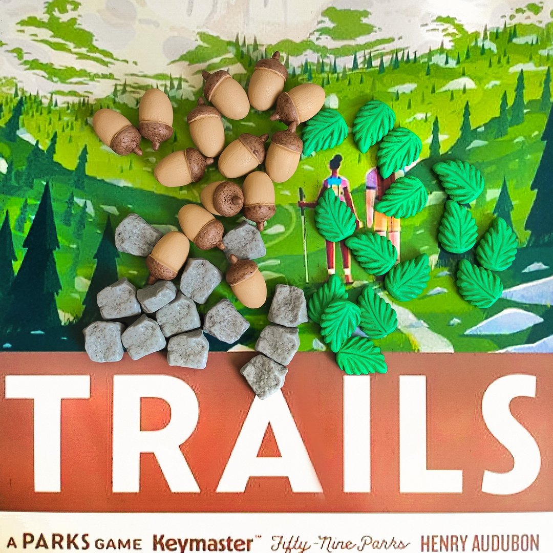 与 TRAILS 棋盘游戏兼容的豪华资源代币 - 桌游/玩具 - 其他材质 