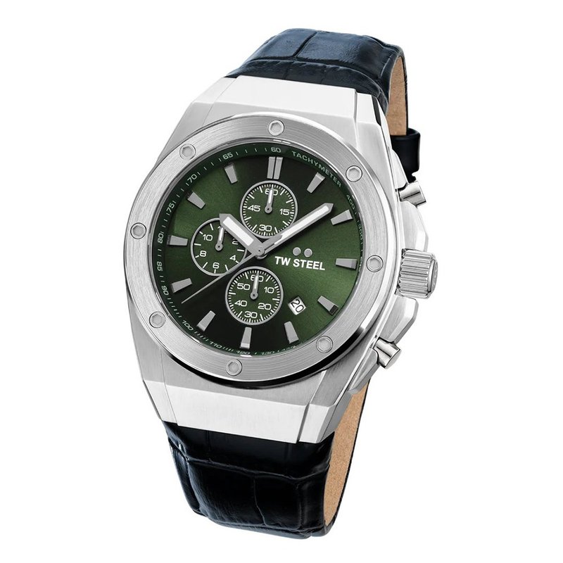 下单即赠品牌篮球　CEO TECH系列 全钢绿面计时码表 - 男表/中性表 - 其他金属 绿色