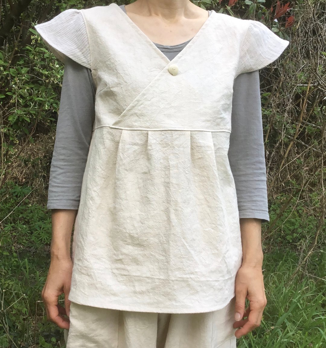 麻的卡什库尔风罩衫A - 女装衬衫 - 棉 