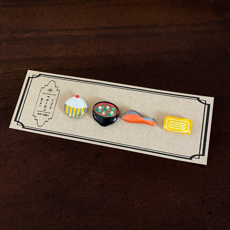 耳夹早餐什锦耳针 - 耳环/耳夹 - 塑料 多色
