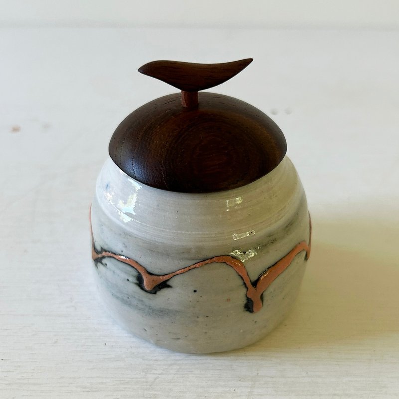 小锅-白色伊金 - 碗 - 陶 白色