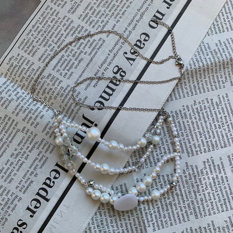 LCF-13 - 项链 - 塑料 白色