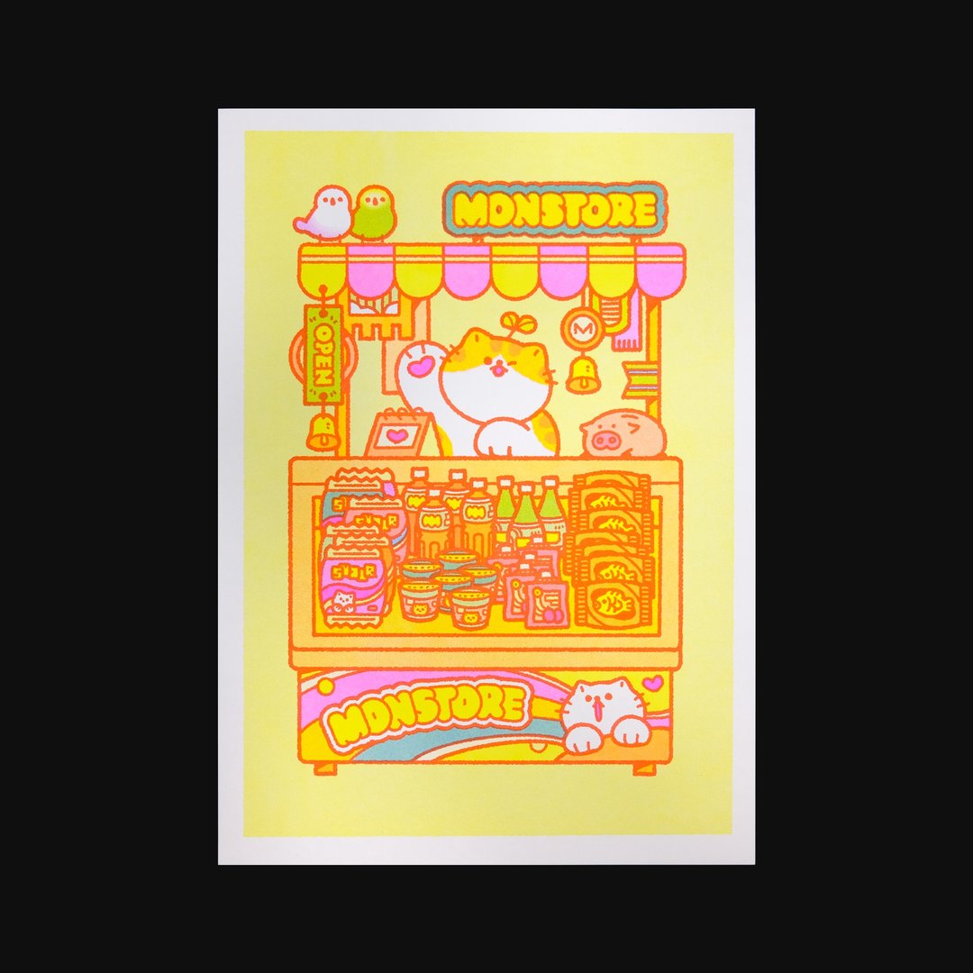 小猫士多 Riso 印刷 Poster 原创独立海报 - 其他 - 纸 多色