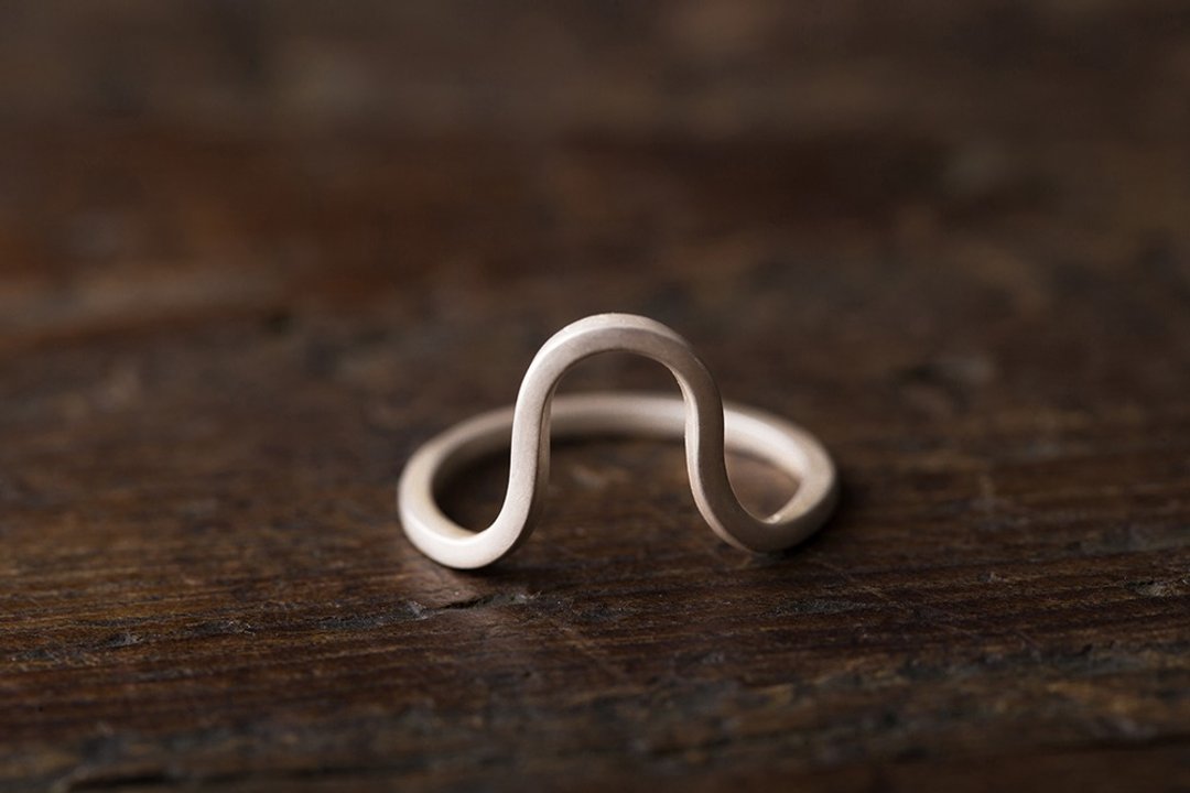 Beats 悸 手工纯银戒指 925 Silver Ring - 戒指 - 纯银 白色