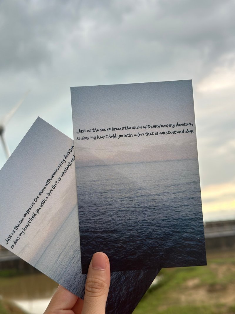 手写明信片 #我爱你坚定不移 情人卡片 - 卡片/明信片 - 纸 