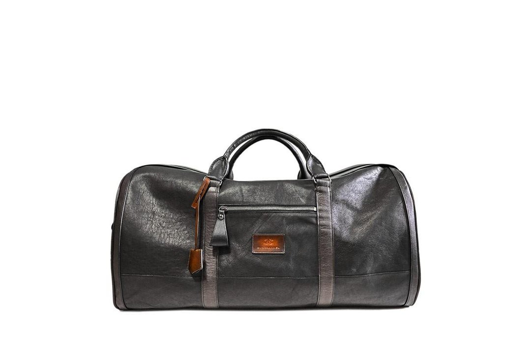 Kangaroo Super Lightweight Travel Boston Bag - 手提包/手提袋 - 真皮 黑色