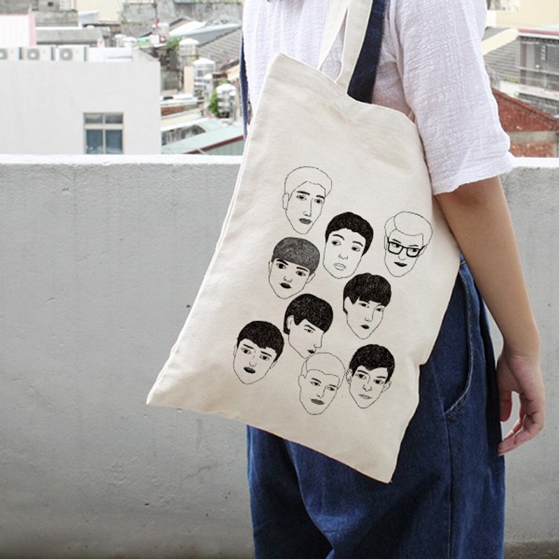 囡囡给他 | 告白帆布袋 - 侧背包/斜挎包 - 棉．麻 