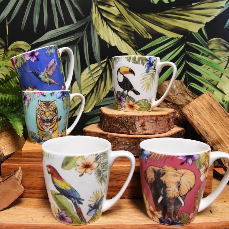 英国Churchill Queens热带雨林系列300ml马克杯 - 其他杯子 - 陶 多色