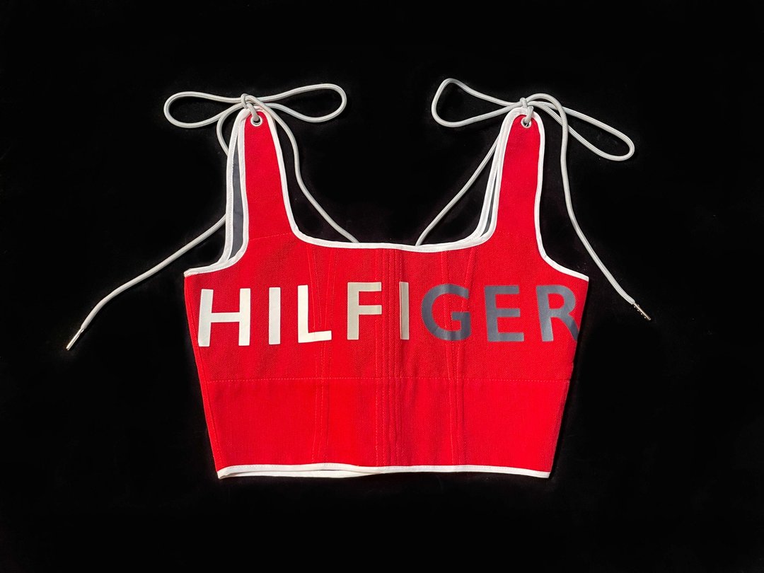 REGETHER 古着改制 sportswear 绑带马甲-Tommy Hilfiger - 女装背心 - 聚酯纤维 红色