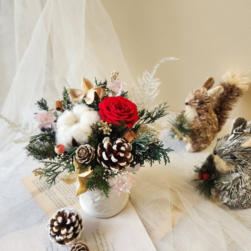 热红酒香料包圣诞花礼盒 - 露宿星空复古桌花 圣诞礼物 - 干燥花/捧花 - 植物．花 多色