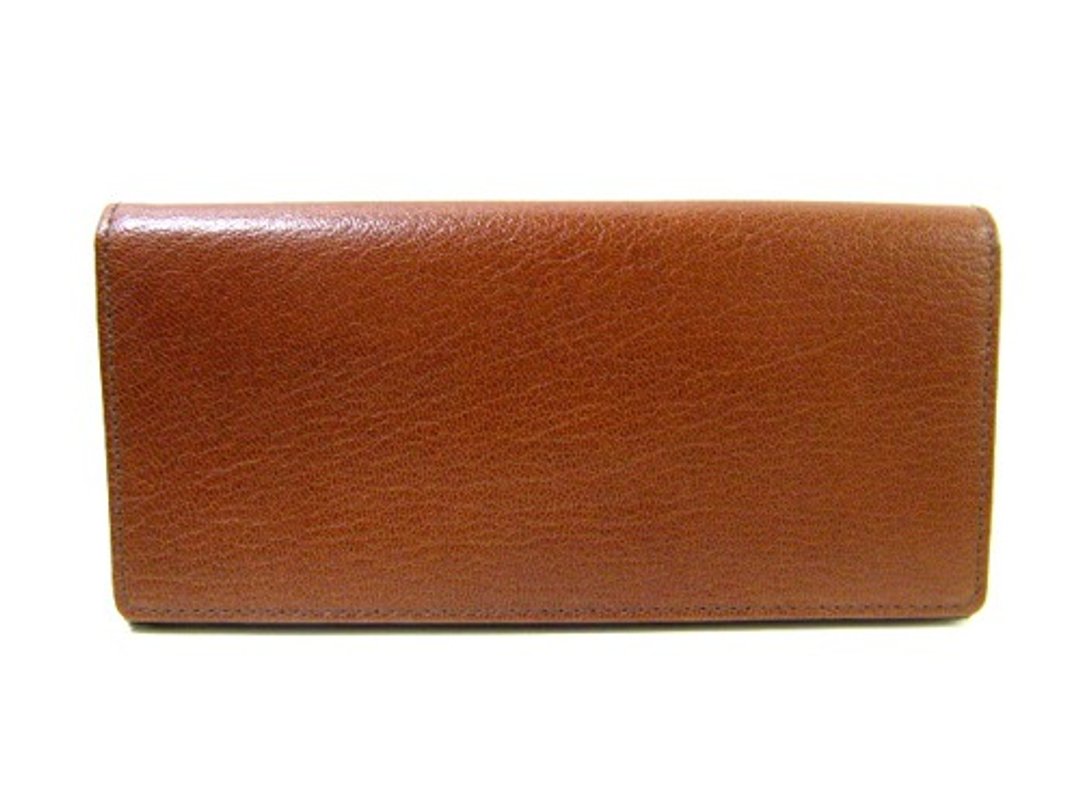 Cowhide leather long wallet in camel - 皮夹/钱包 - 其他材质 咖啡色