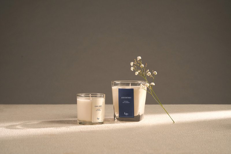 【蜡烛2入组合】天然大豆蜡烛 - 赠防尘盖 (非灭烛盖) - 蜡烛/烛台 - 精油 