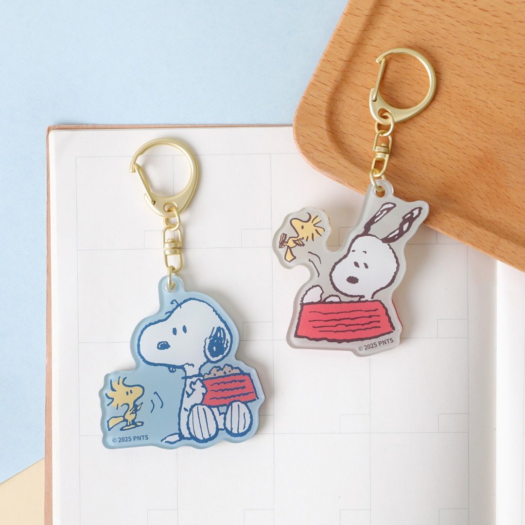 Peanuts史努比压克力钥匙圈-Snoopy 吊饰 - 钥匙链/钥匙包 - 其他金属 多色