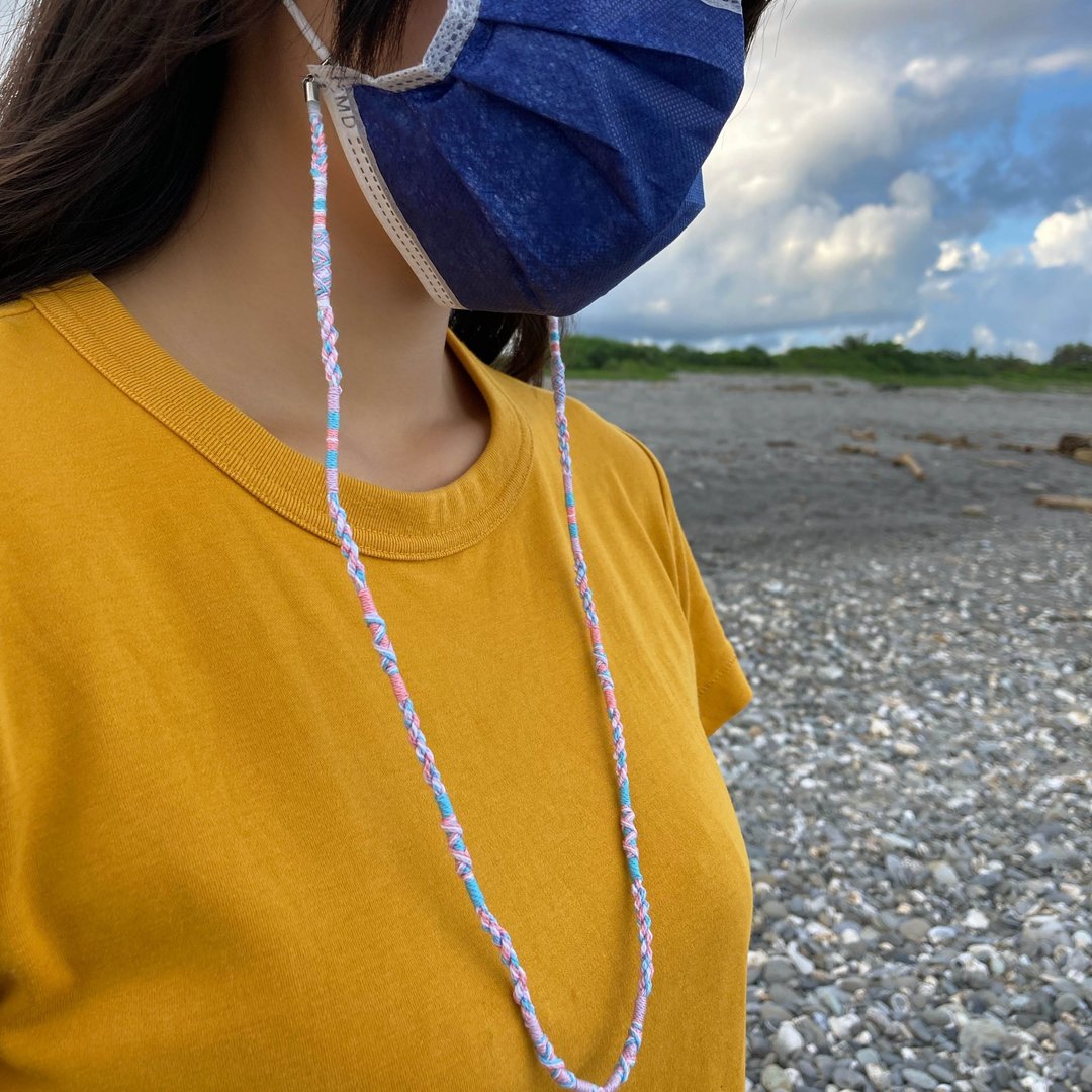 凪手作 青春糖 原创手编口罩绳 眼镜绳 眼镜链 AirPods 项链 - 挂绳/吊绳 - 棉 多色